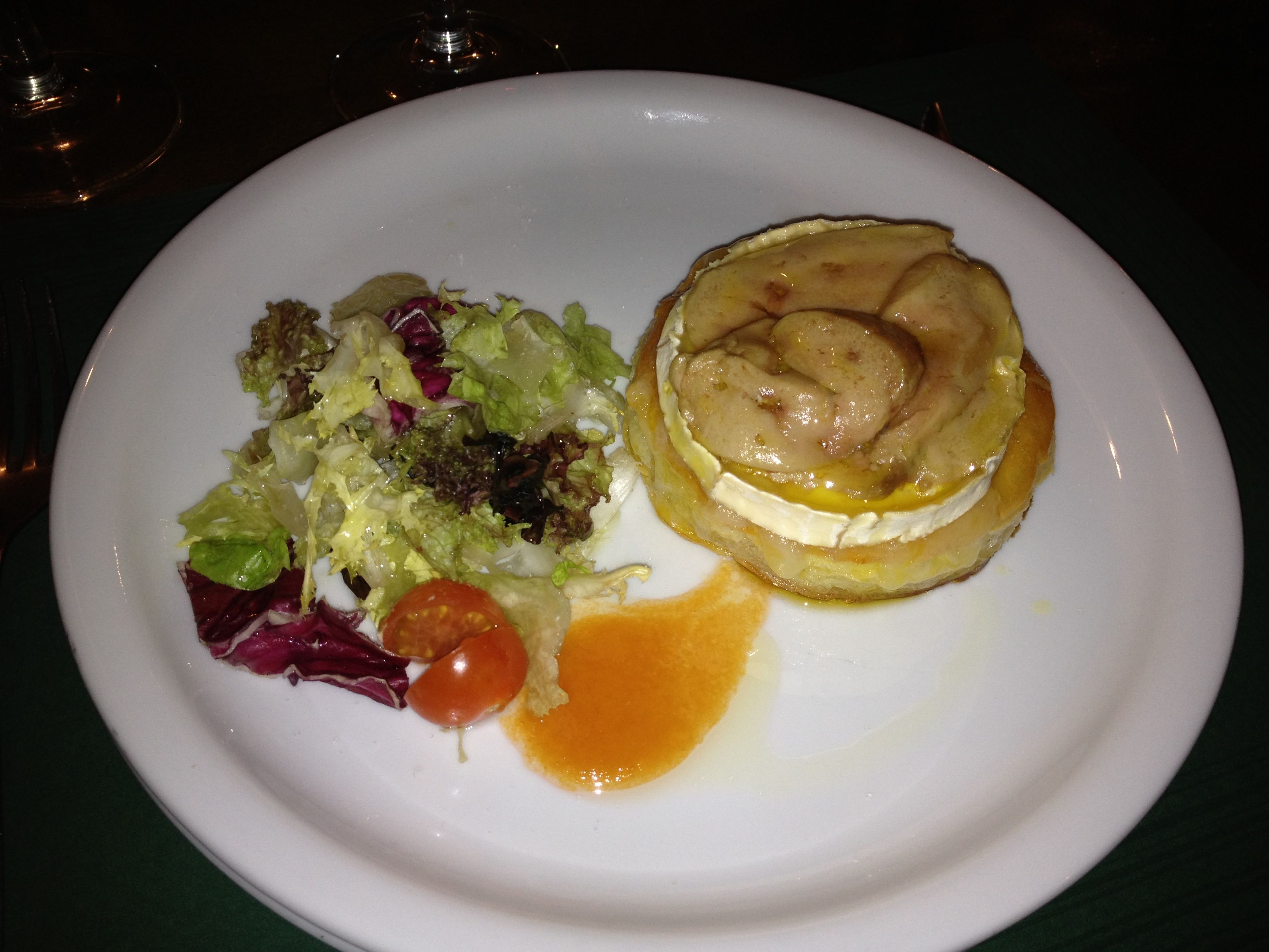 Restaurante Asador La Fragua Queso de cabra y foie mi-cuit